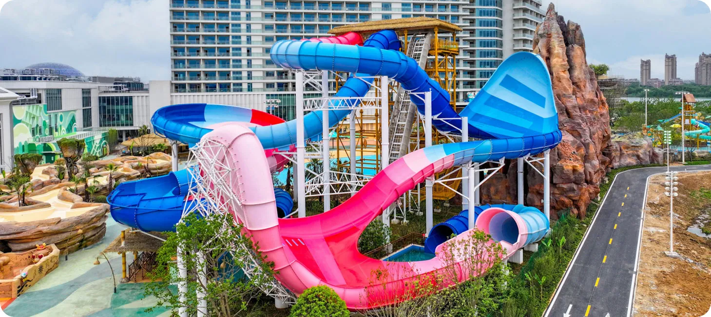 Interstella Spiral Slide + Giant Wave Rolling Slide Combination