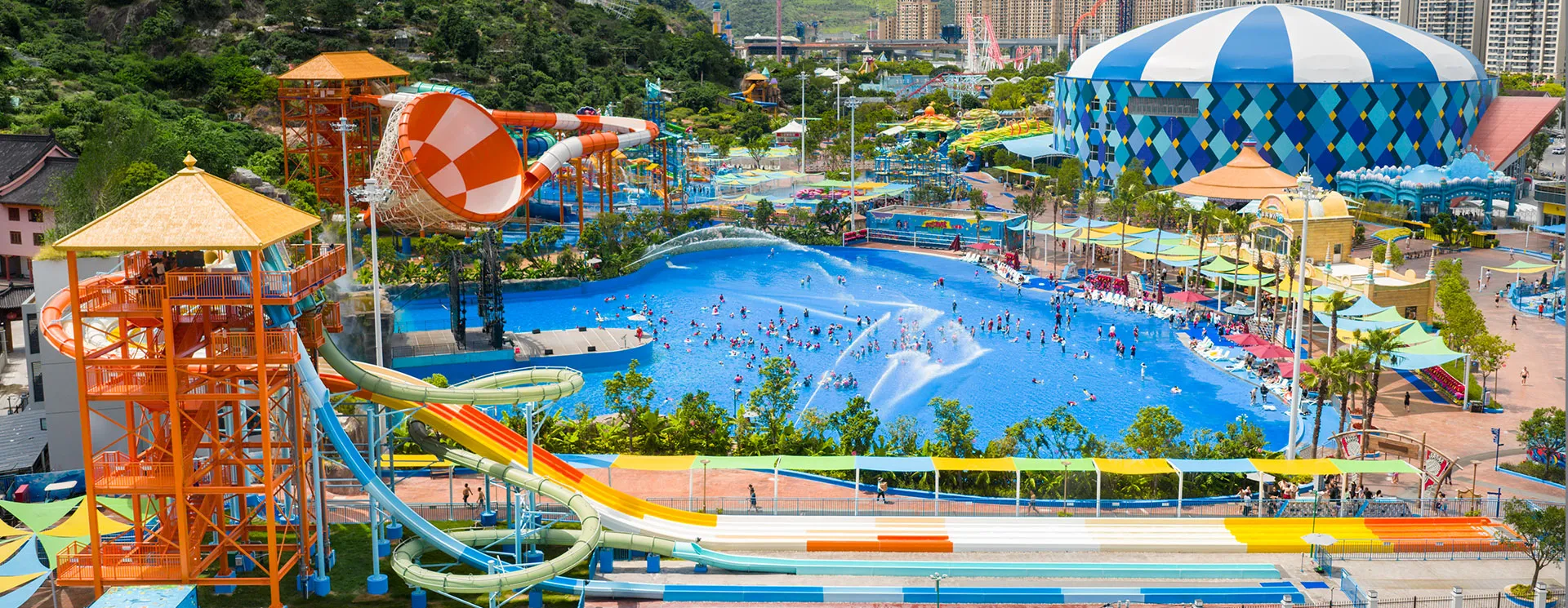 Interstella Spiral Slide + Giant Wave Rolling Slide Combination