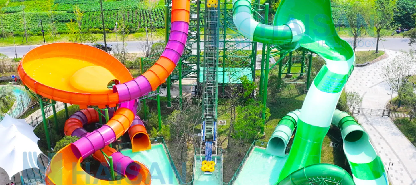 Interstella Spiral Slide + Giant Wave Rolling Slide Combination